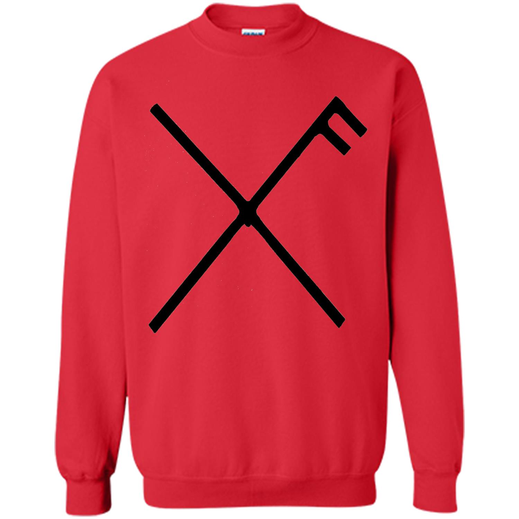 Gibu Auja T-Shirt Norse Viking Good Luck Symbol Odin Thor Red