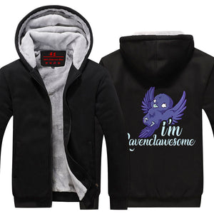 I'm Ravenclawesome Harry Potter Winter Zip Hoodies