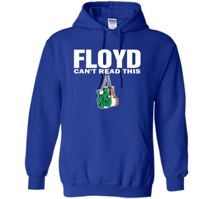Boxing T-shirt Floyd Can't Read This T-shirt Royal