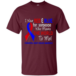 Congenital Heart Disease CHD T-Shirt Means The World To Me