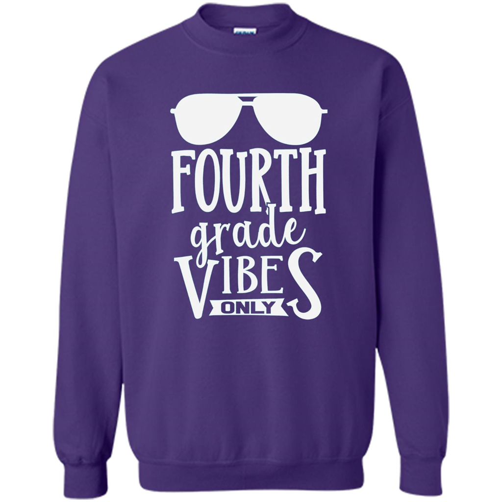 Fourth Grade Vibes Only T-shirt Back To School T-Shirt Orange