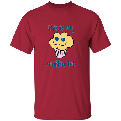 Baking T-shirt Funny This Is My Muffin Top T-Shirt Cardinal