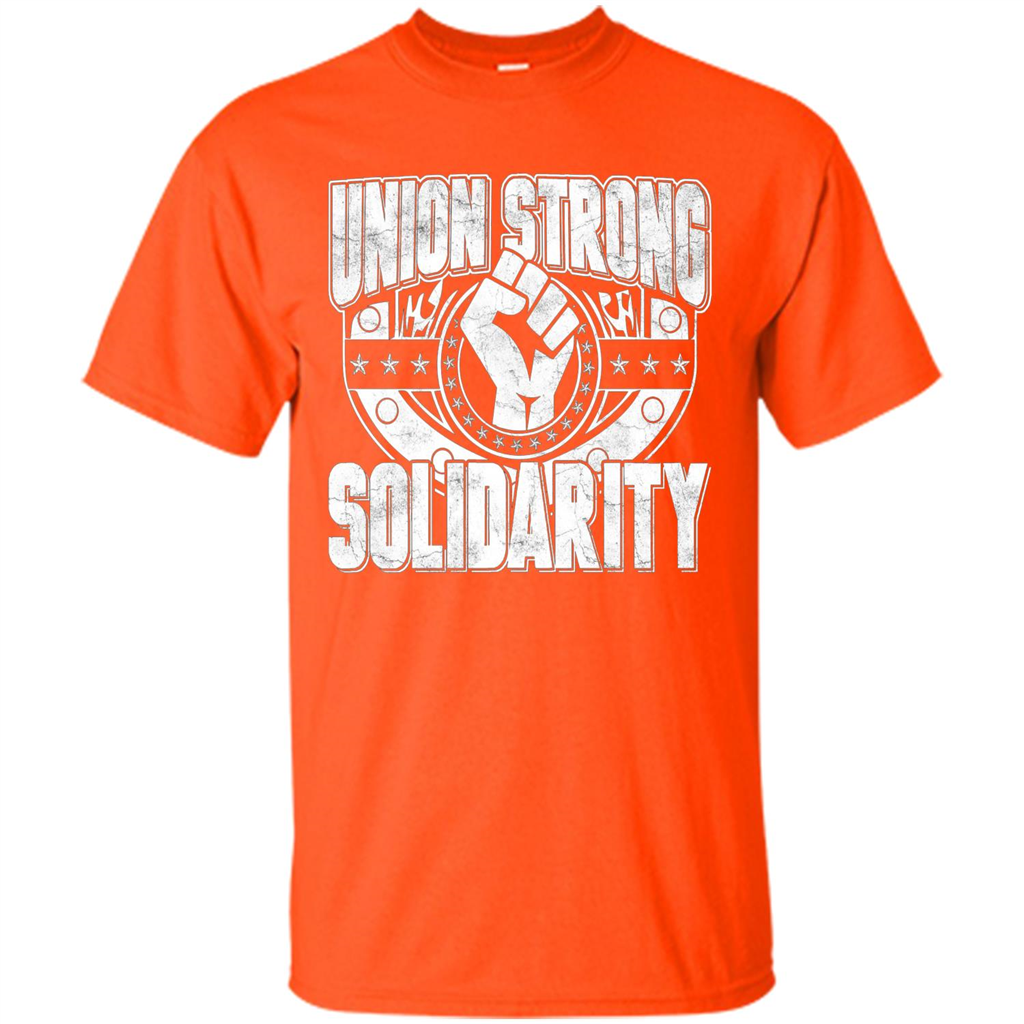 Union Strong Solidarity T-shirt Orange