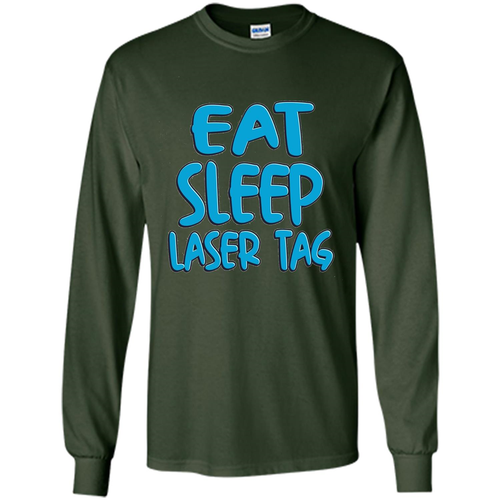 Eat Sleep Laser Tag T-shirt Forest Green