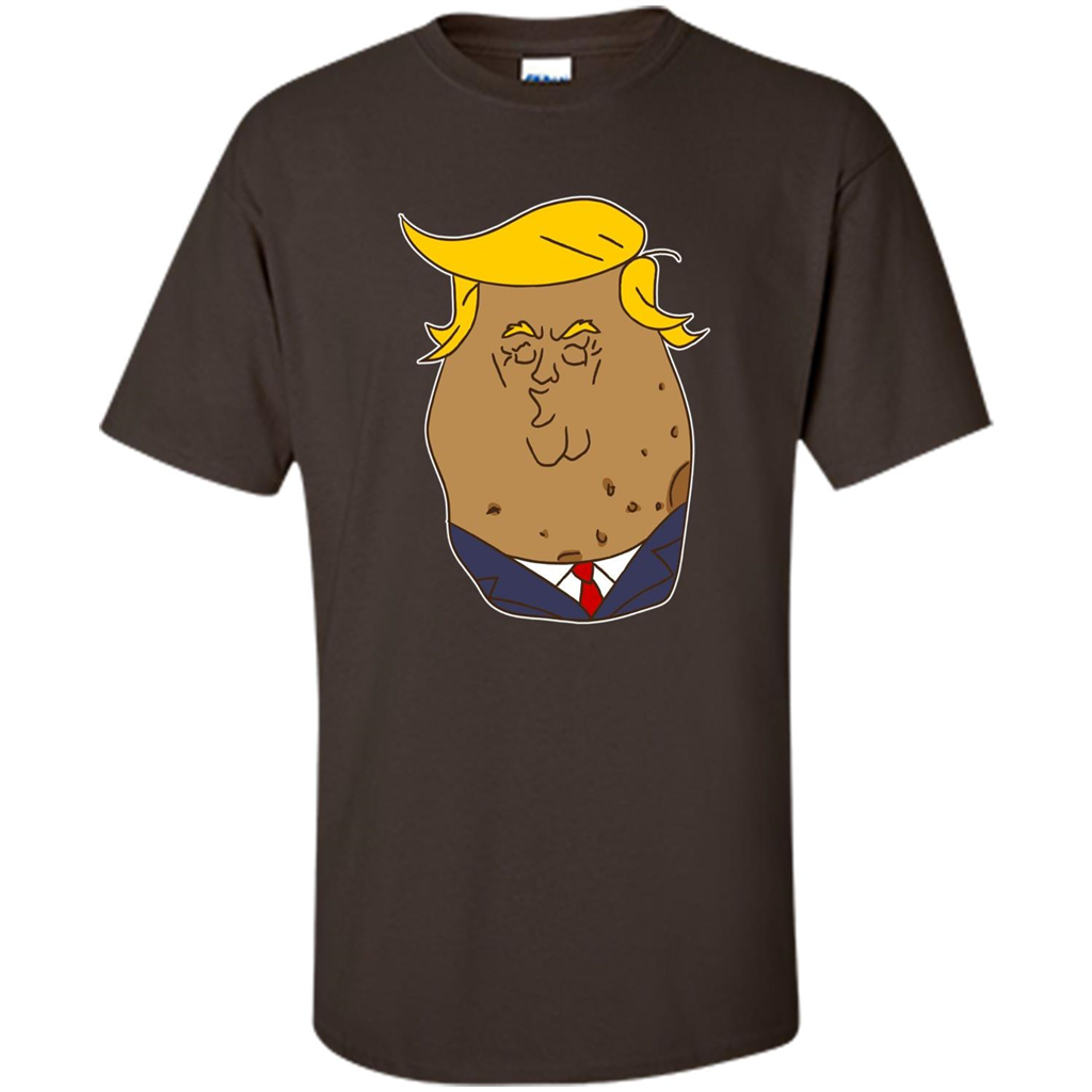 Trumptato Potato Cute Potatoes T-Shirt Dark Chocolate