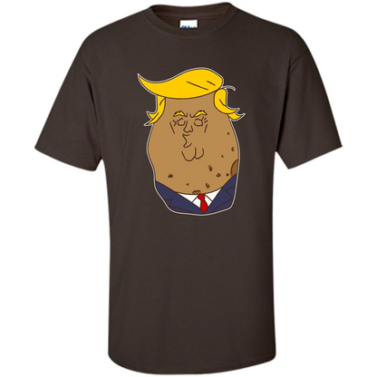 Trumptato Potato Cute Potatoes T-Shirt Dark Chocolate