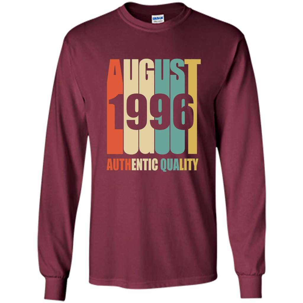 August 1996 Authentic Quality T-shirt Maroon