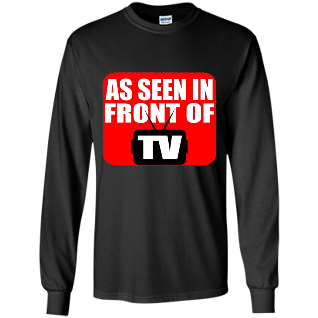 As Seen In Front Of TV T-shirt Black
