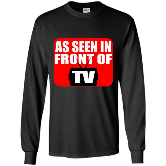As Seen In Front Of TV T-shirt Black