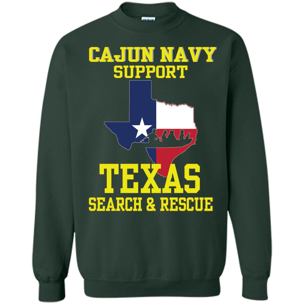 Cajun Navy Support Texas Search And Rescue T-shirt Forest Green