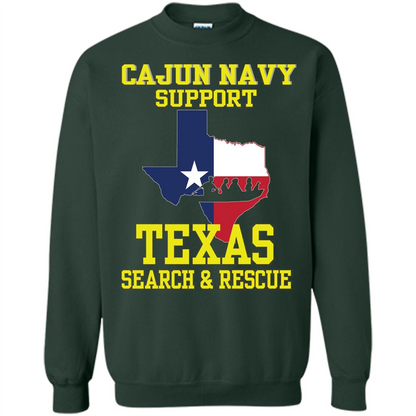 Cajun Navy Support Texas Search And Rescue T-shirt Forest Green
