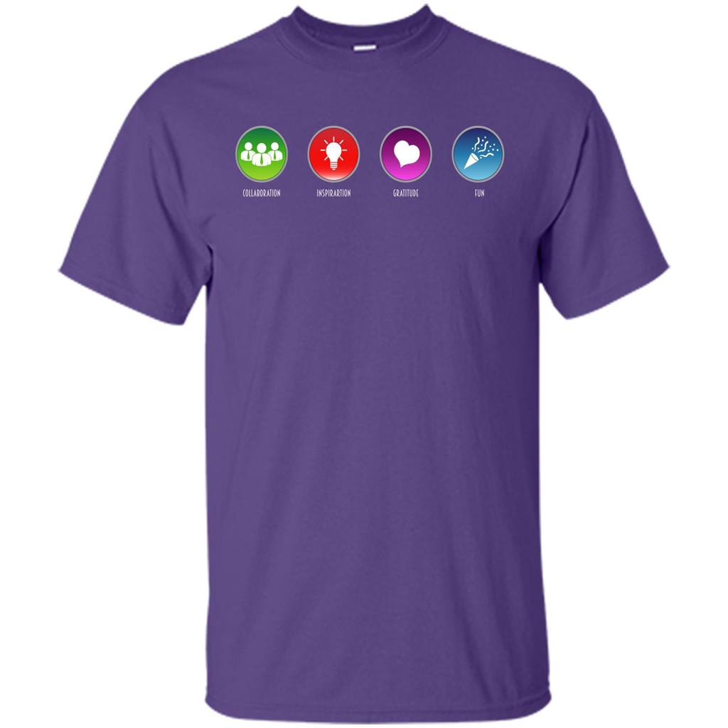 Values Icons T-shirt Purple