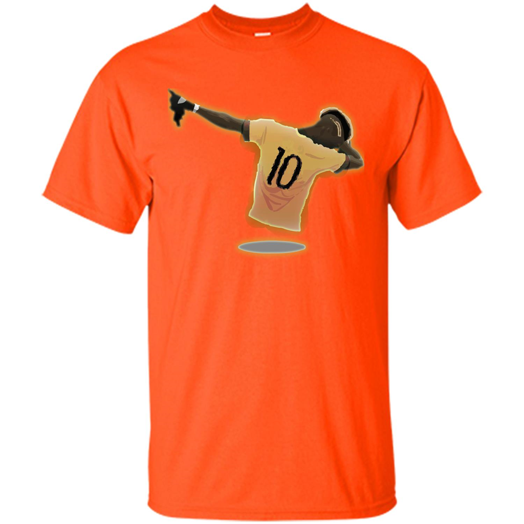 Dabbing Soccer T-shirt Orange