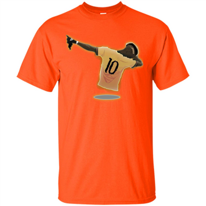 Dabbing Soccer T-shirt Orange