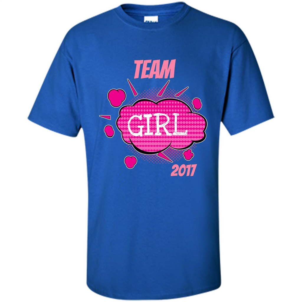Team Girl Baby Shower Gender Reveal Party Cute Pink T-shirt Royal