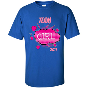 Team Girl Baby Shower Gender Reveal Party Cute Pink T-shirt