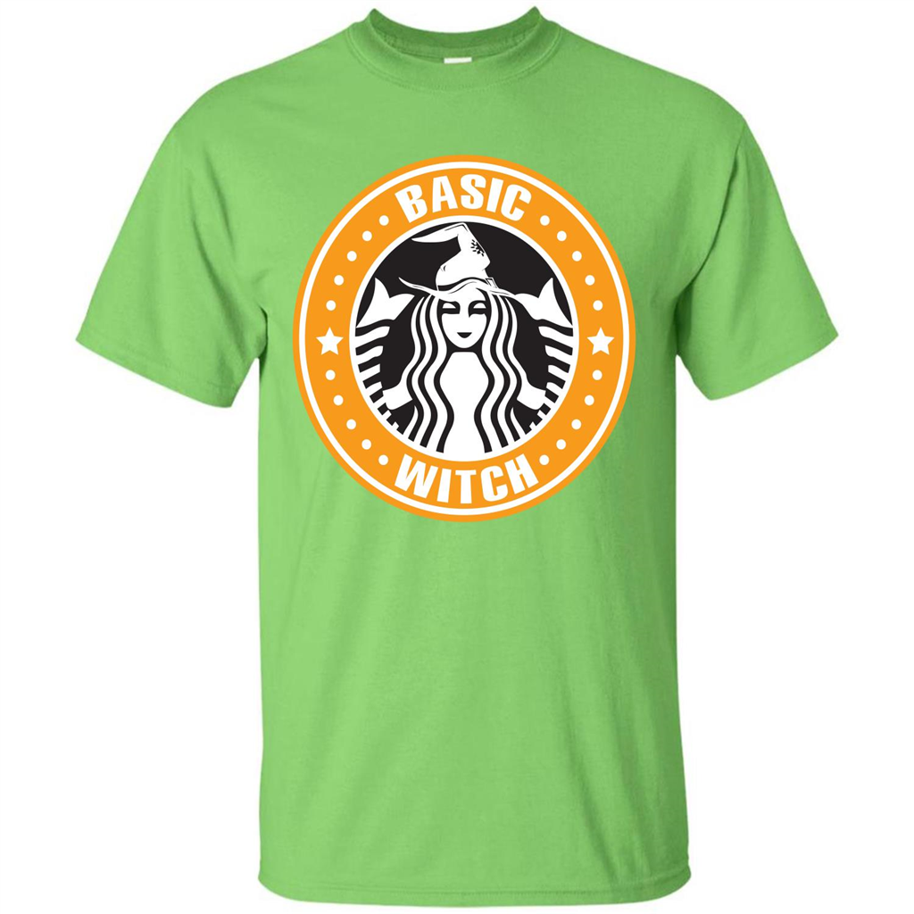 Halloween T-shirt Basic Witch T-shirt Lime