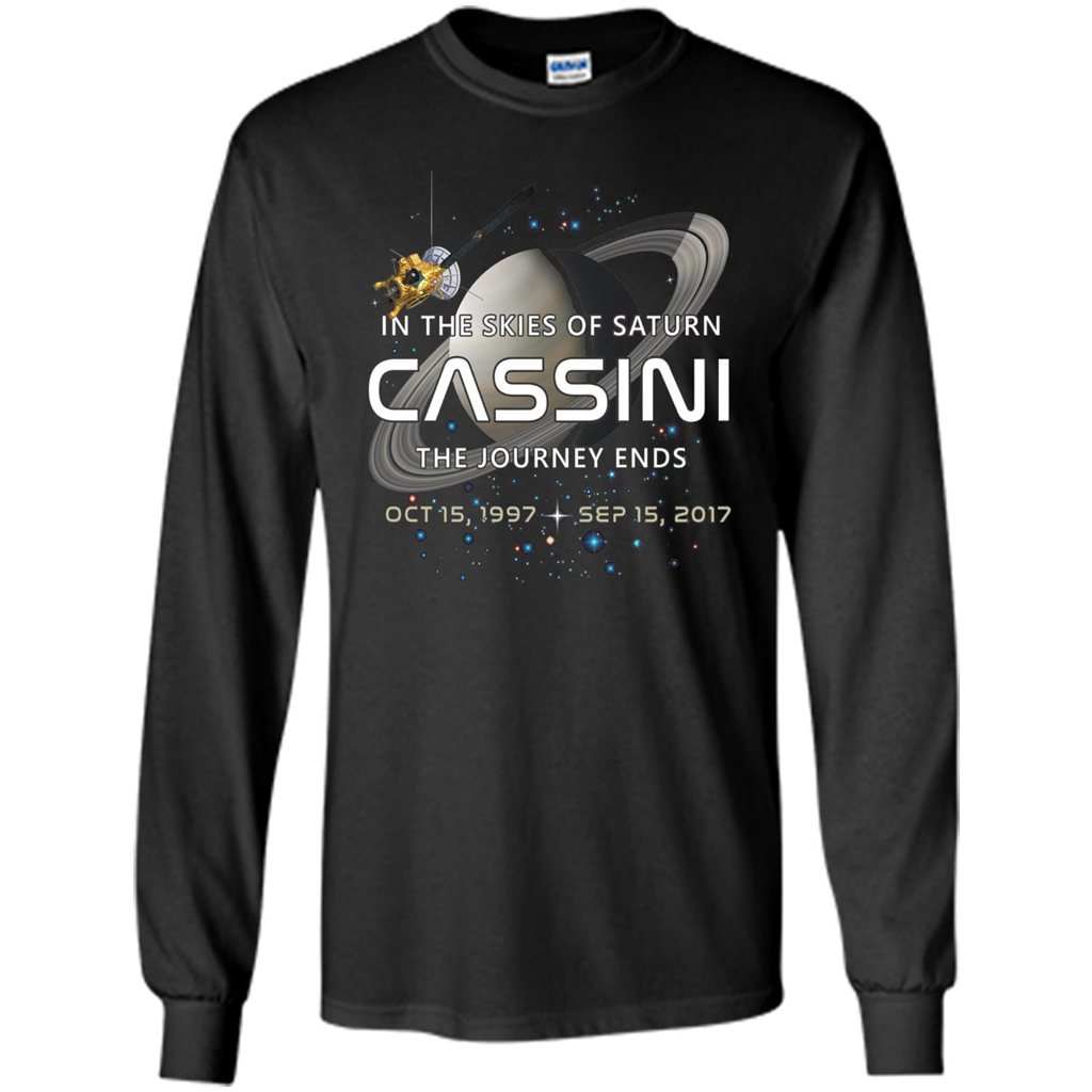 Cassini Spacecraft End Of Mission At Saturn T-Shirt Black