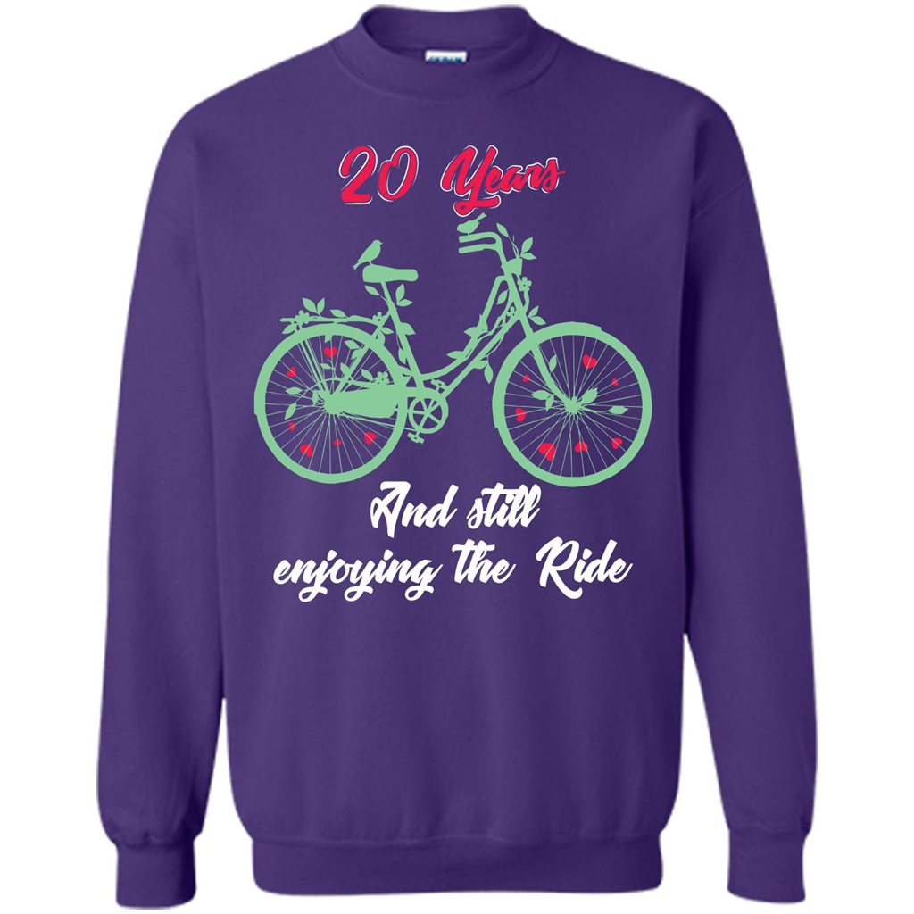 Anniversary T-shirt 20 Years And Still Enjoying The Ride Orange