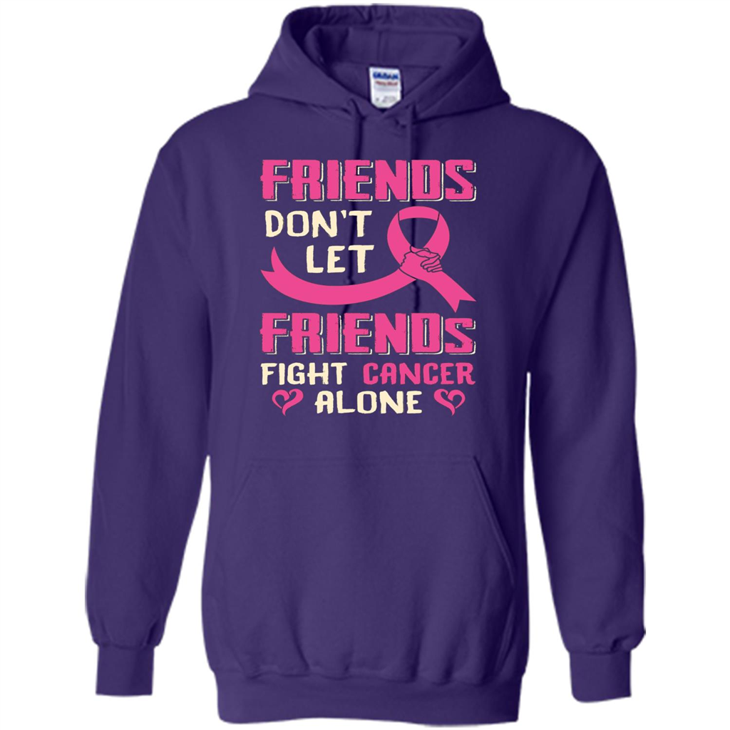 Friends Don't Let Friends Fight Cancer Alone T-shirt Breast Cancer Purple
