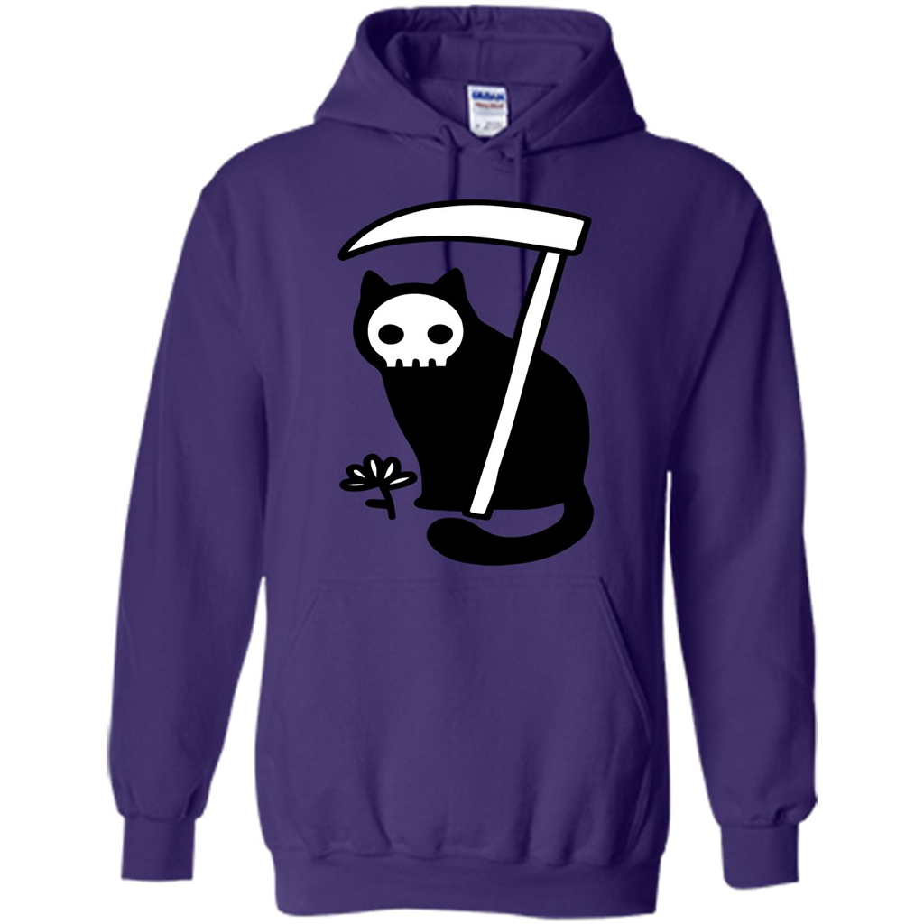 Cat Grimm Reaper T-shirt Purple
