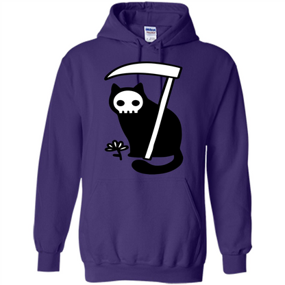 Cat Grimm Reaper T-shirt Purple