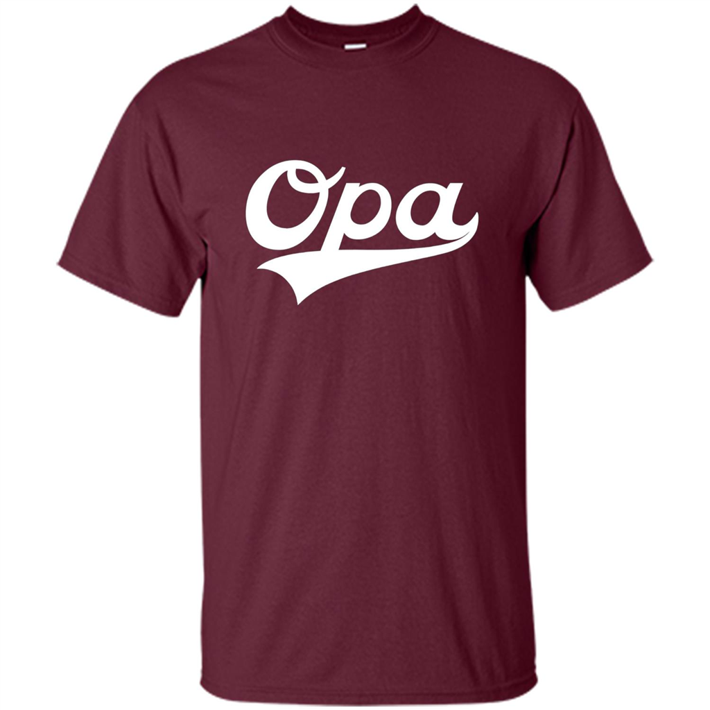 Fathers Day T-shirt Opa Maroon