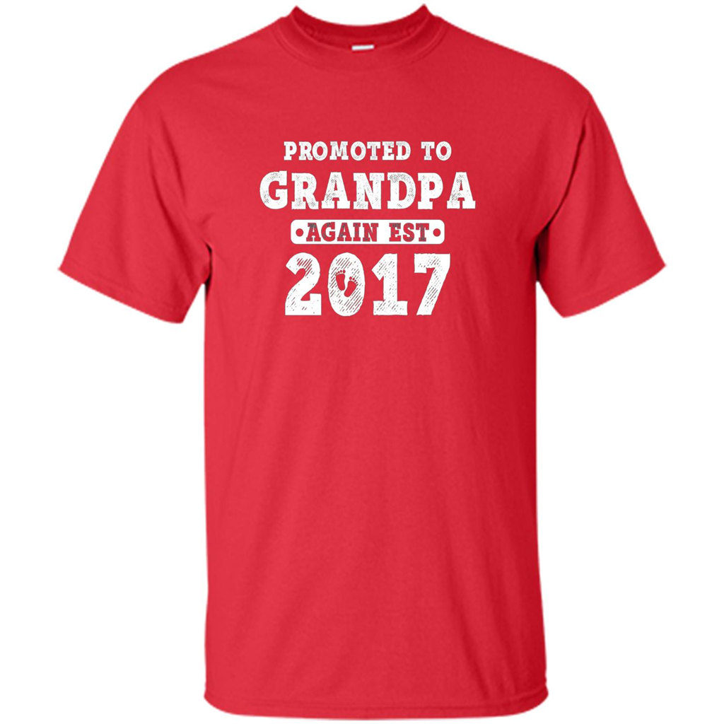 Men's Promoted to Grandpa Again Est. 2017 T-shirt