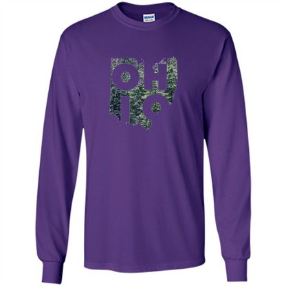 State Of Ohio T-Shirt Distressed with Trees Purple