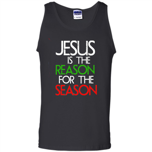 Jesus Is The Reason For The Season Christmas Christian T-Shirt Black