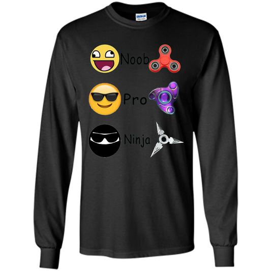 Fidget Spinner Emoji Classification Gamer Guide T-shirt Black