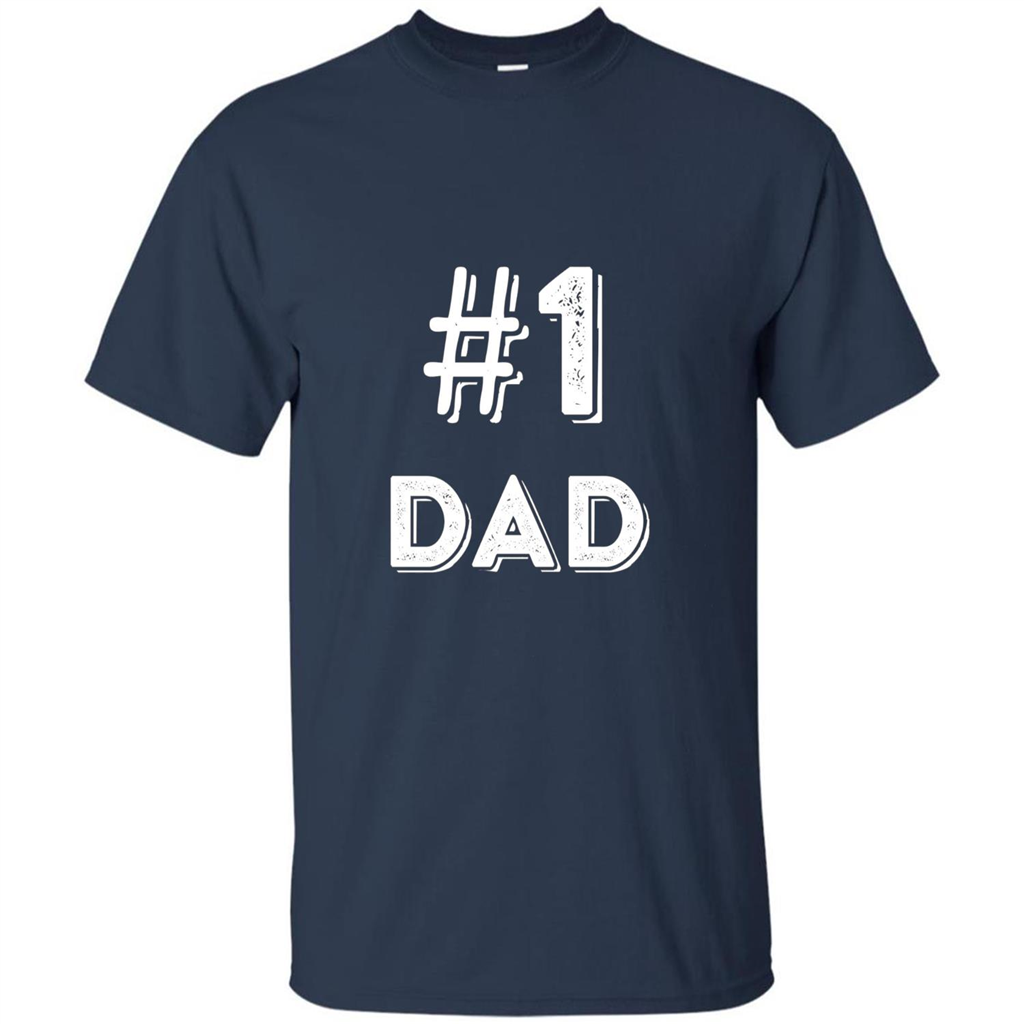 Fathers Day T-shirt Dad No.1 T-shirt Navy