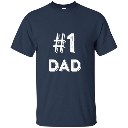 Fathers Day T-shirt Dad No.1 T-shirt Navy