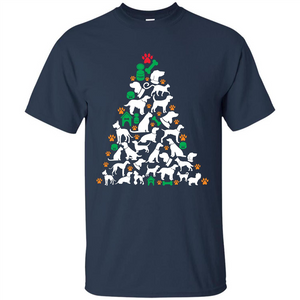 Christmas T-shirt Dog Lover Person Christmas Tree T-shirt