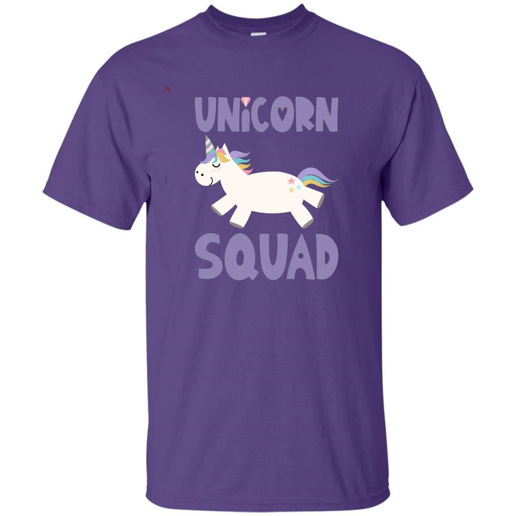 Unicorn Squad T-shirts Rainbow Fantasy Gift Princess Costume T-shirt Purple