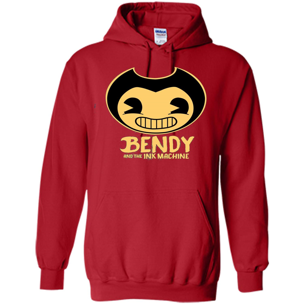 Cartoon Internet Game T-shirt Bendy And The Ink Machine Red