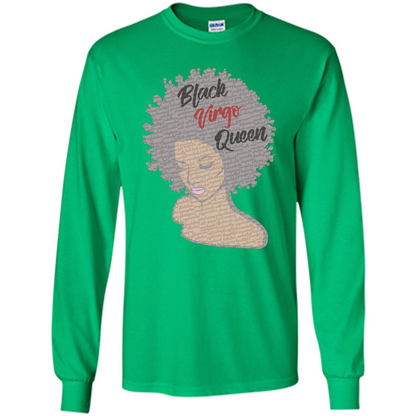 Black Virgo Queen T-shirt Irish Green