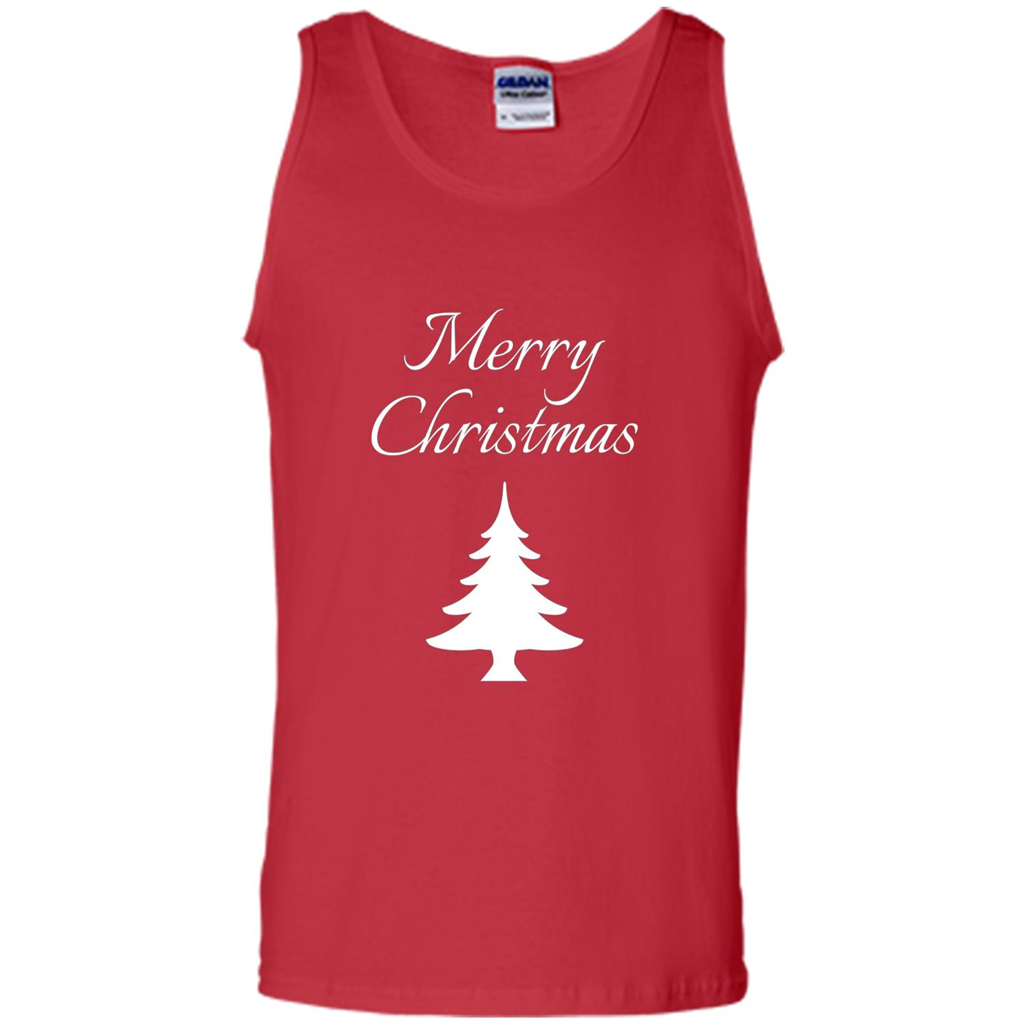 Merry Christmas Xmas Tree T-Shirt Red