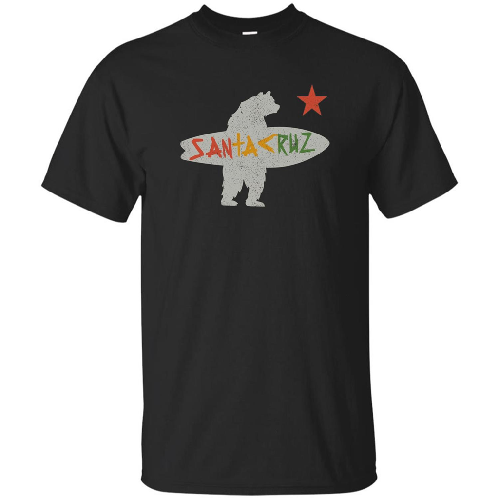 Santa Cruz Surf Bear T-Shirt Black