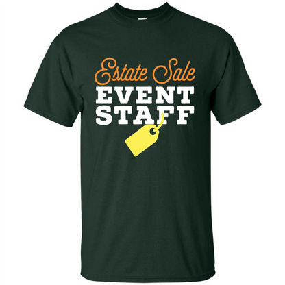 Estate Sale Event Staff T-shirt Forest Green