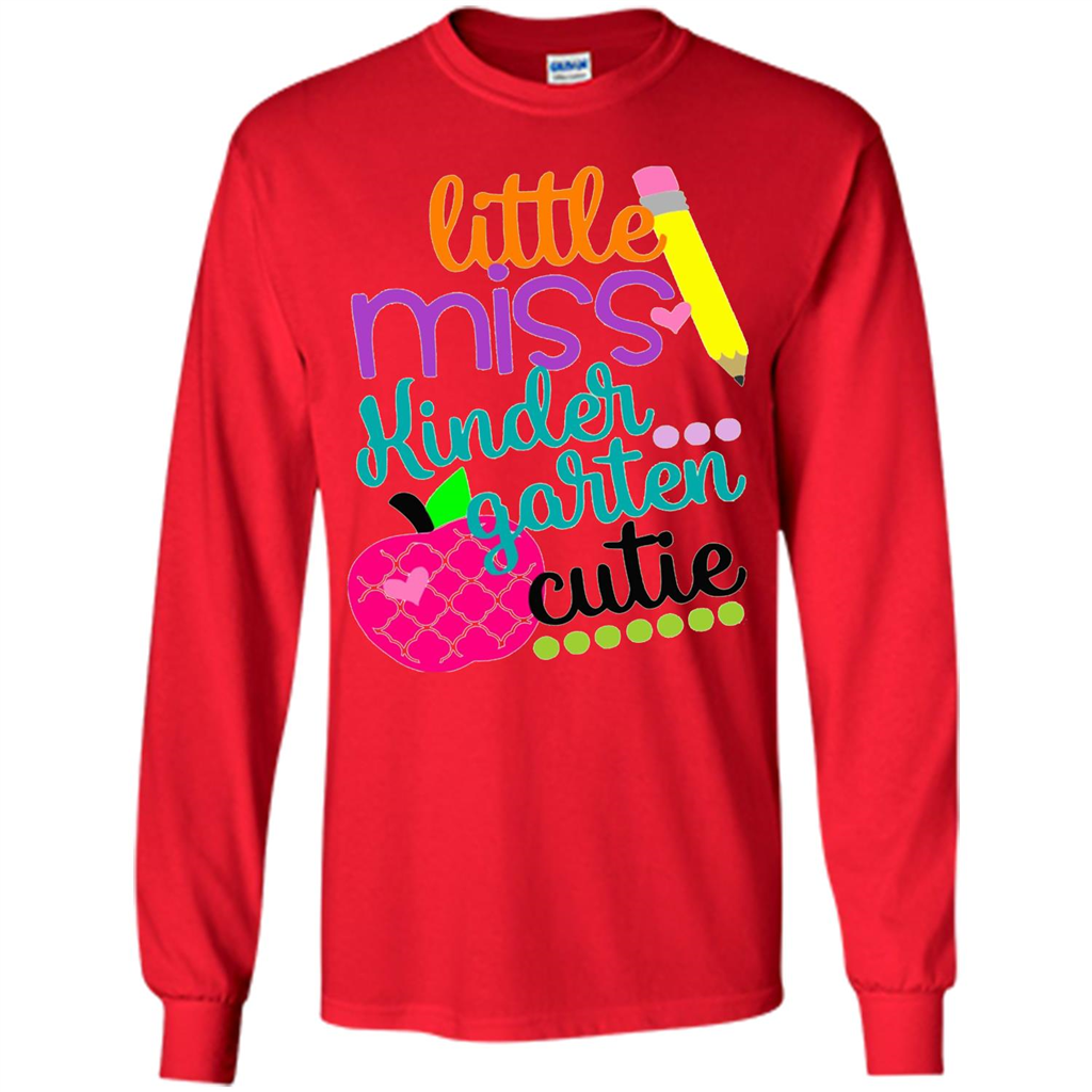 School Kids Daughter Little Miss Kindergarten Cutie T-shirt Red