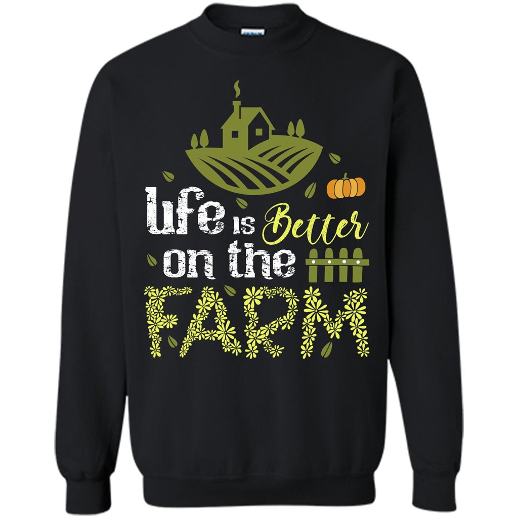 Farmer T-shirt Life Is Better On The Farm T-shirt Black