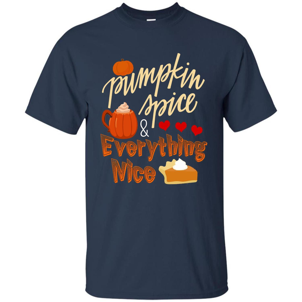 Pumpkin Spice Everything Nice T-shirt Navy