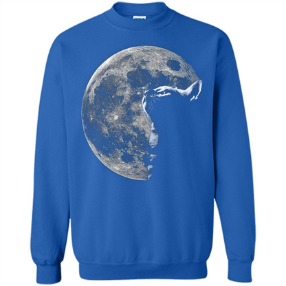 Cat Lover T-shirt Cat And Moon Royal