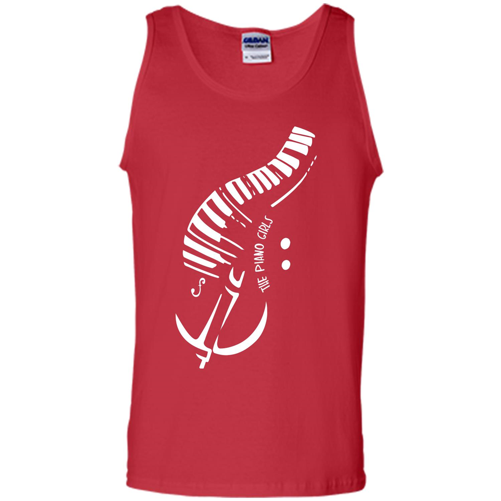 Piano Lover T-shirt The Piano Girls Red