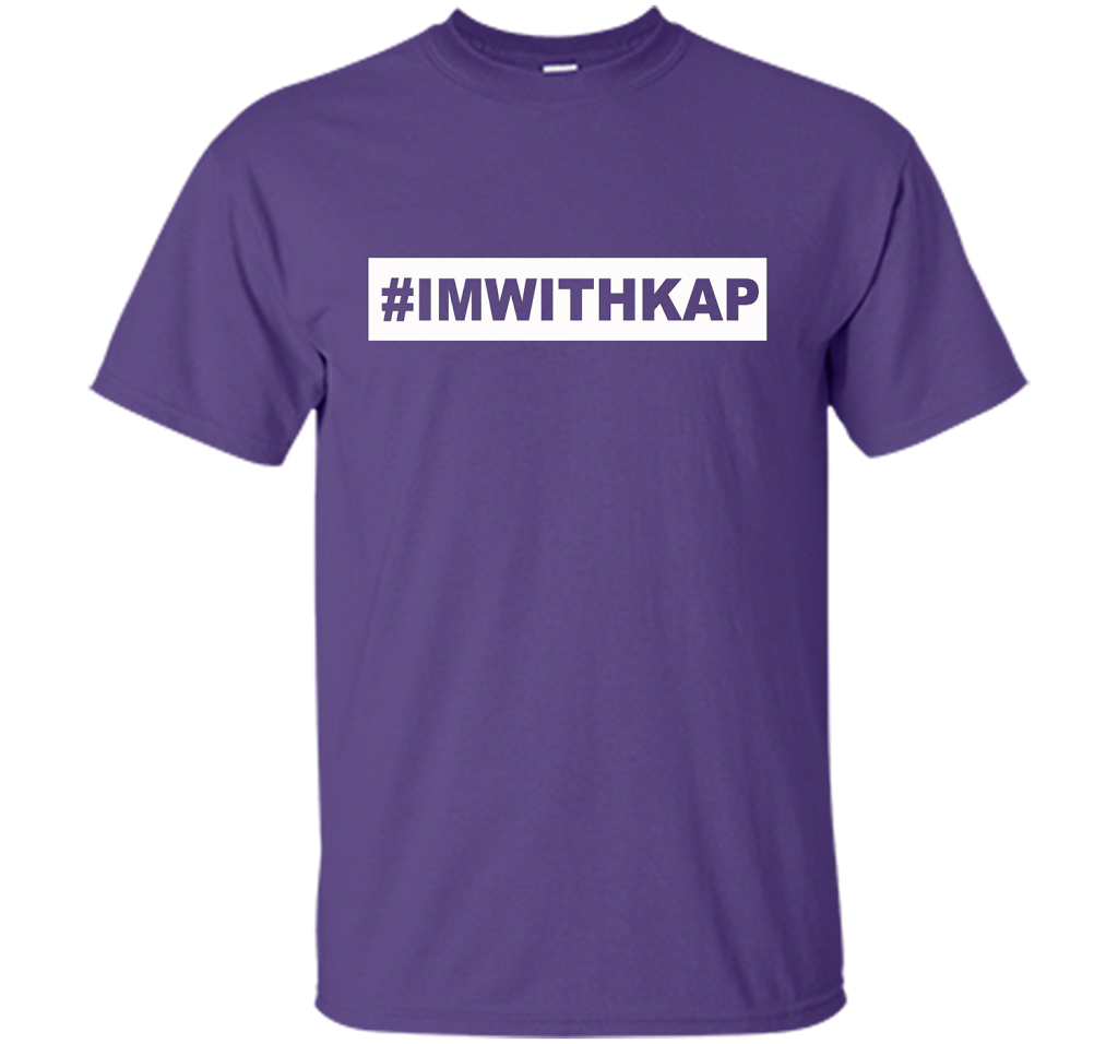 Hashtag I'm With Kap T-shirt Purple