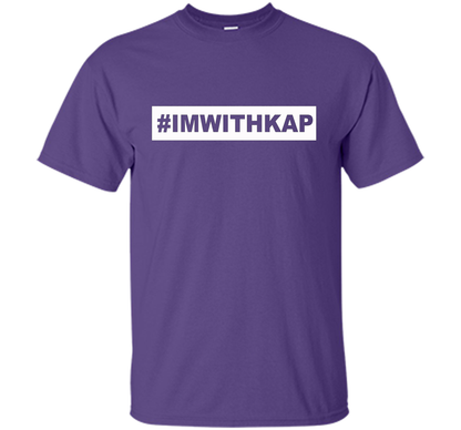 Hashtag I'm With Kap T-shirt Purple