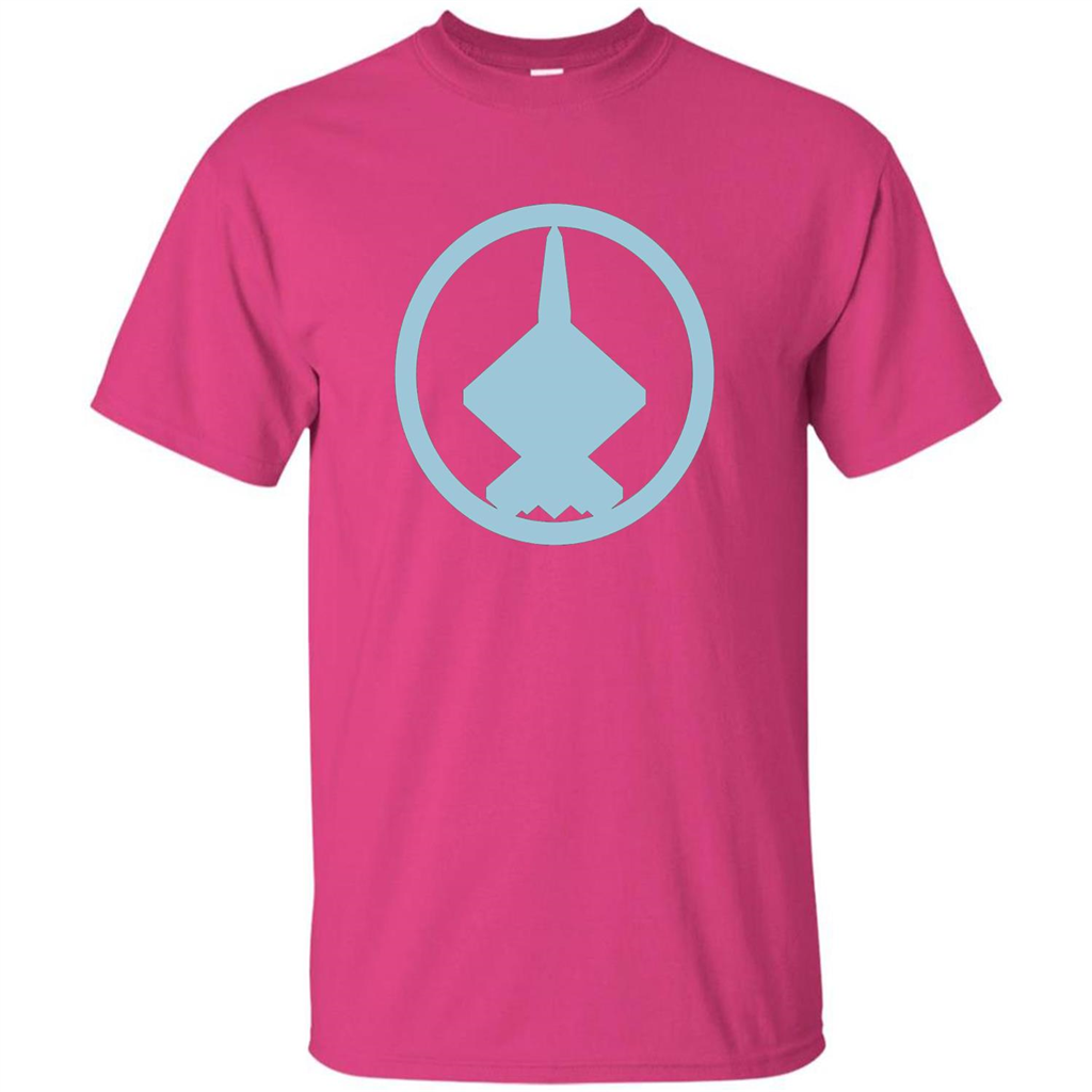 YF-23 Blue Air Force Military Fighter Jet T-Shirt Heliconia