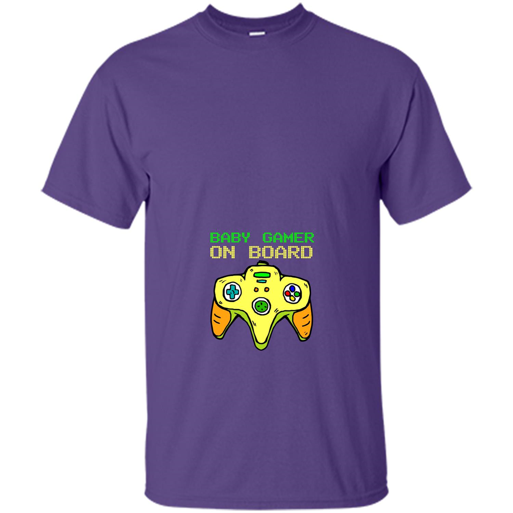 Pregnancy & Birth T-shirt Baby Gamer On Board Purple