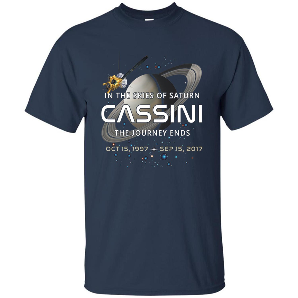 Cassini Spacecraft End Of Mission At Saturn T-Shirt Navy